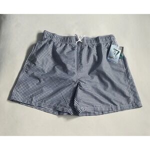 Kanu Surf Men's Monaco Swim Trunks-Navy Blue Spotted Pattern- Size XL